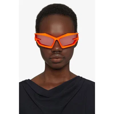 Givenchy Unisex Orange Rectangular Sunglasses Br0095r04m In ["orange"]