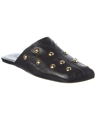 Chloé Susanna Buckle-details Studded Flat Pumps In Black
