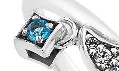 Samuel B. Silver Gemstone Moon Ring In Blue