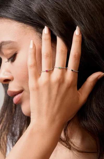 Bony Levy El Mar Stacking Ring In 18k Yellow Gold Ruby