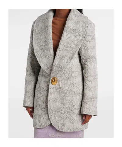 Jacques Wei Single-breasted Jacket In Brown