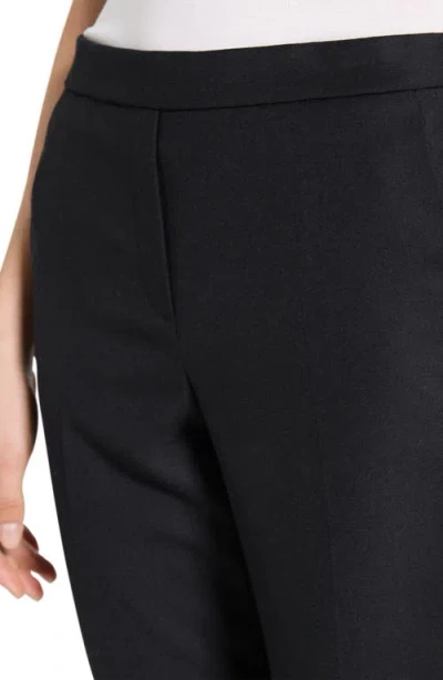 Theory Sleek Flannel Treeca Pull-on Pants In Black - 001