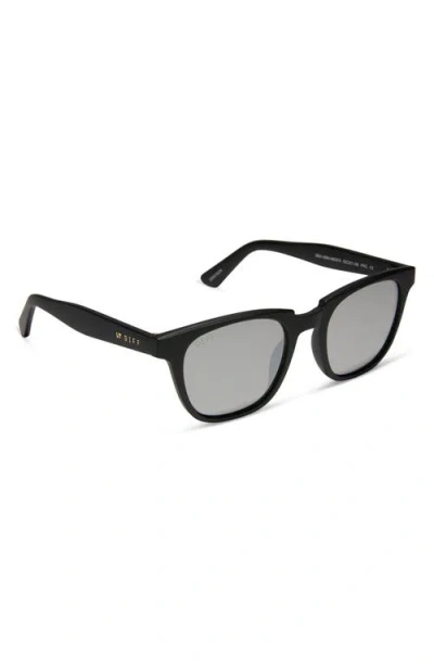 Diff Grayson 51mm Square Sunglasses In Grey Mirror