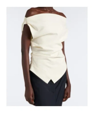 Rohe Draped Asymmetric Top In White