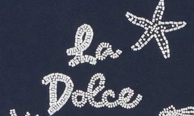 Dr2 By Daniel Rainn Beaded Screen T-shirt In Blue