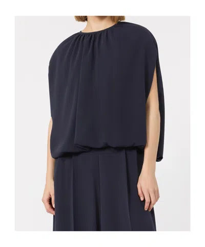 Max Mara Studio Msefieno Jacket Blue In Blue
