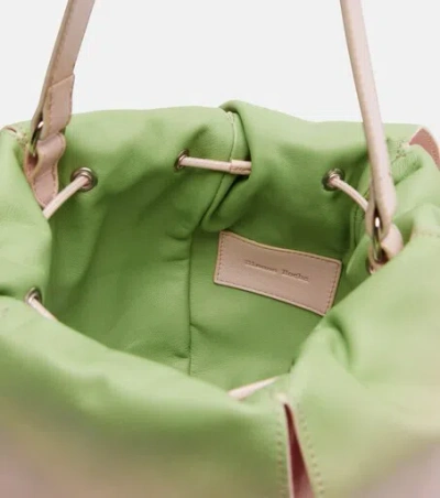 Simone Rocha Leather Shoulder Bag In Pink