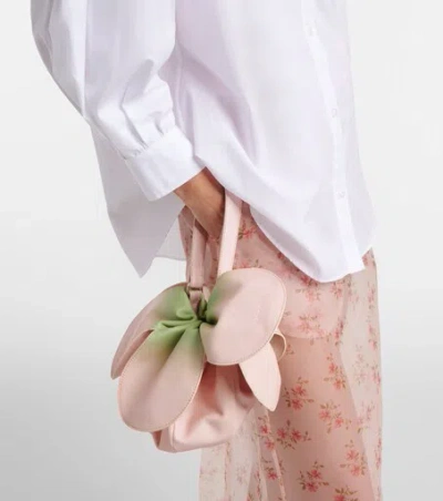 Simone Rocha Leather Shoulder Bag In Pink