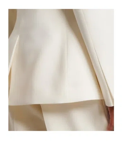 Rohe Double-breasted Virgin Wool Blazer In White