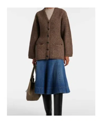 Co Button Sweater In Brown