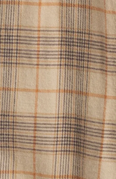 Ag Wayne Plaid Button-up Work Shirt In Tan Multi