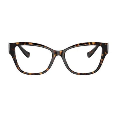 Versace Ladies Black Rectangular Eyeglass Frames Ve3347 108 In Brown