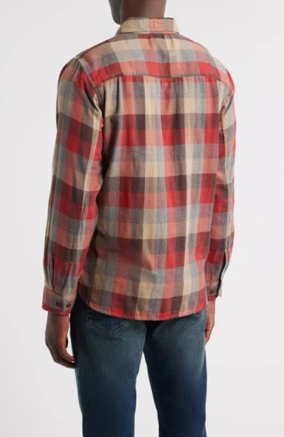 Ag Mason Plaid Button-up Work Shirt In Clay Multi
