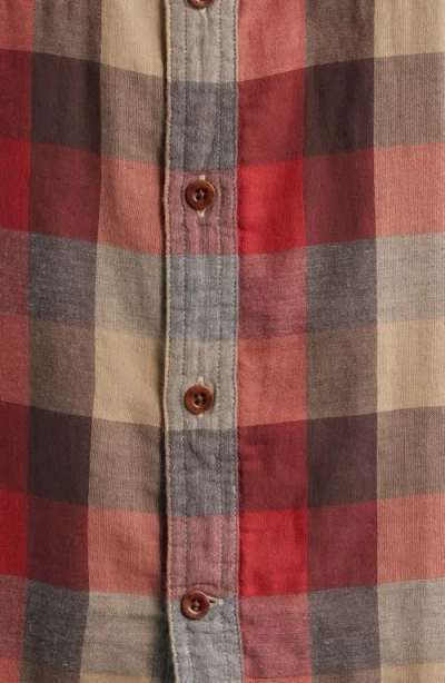 Ag Mason Plaid Button-up Work Shirt In Clay Multi