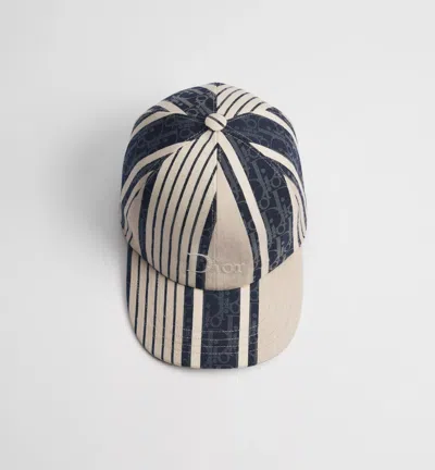Dior Logo Hat In Nude