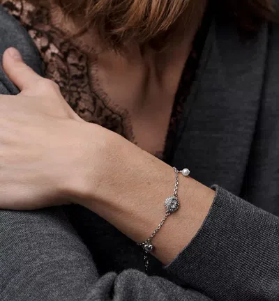 Dior Cd Disco Bracelet In Silver