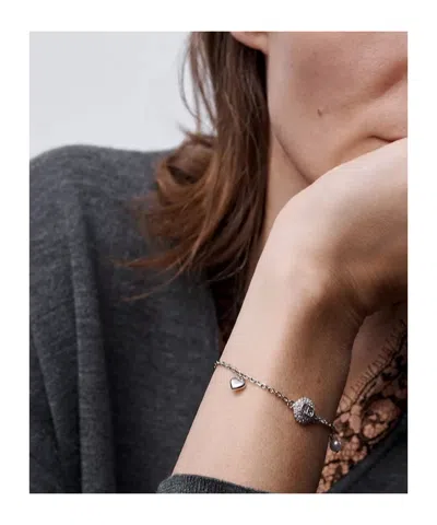 Dior Cd Disco Bracelet In Silver