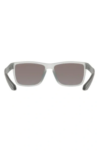 Dragon 58mm Rectangular Sunglasses In Matte Smoke/ Blue Mirror