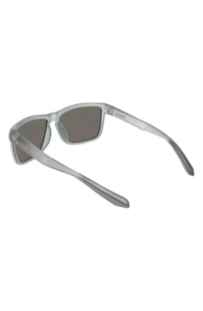 Dragon 58mm Rectangular Sunglasses In Matte Smoke/ Blue Mirror