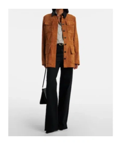 Stouls Leon Suede Jacket In Brown