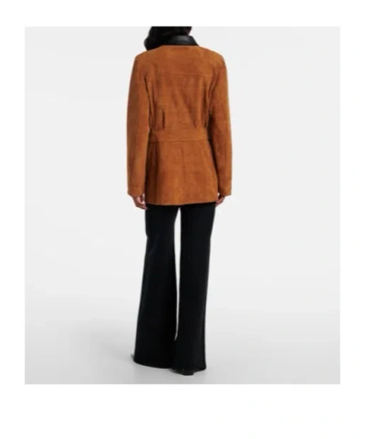 Stouls Leon Suede Jacket In Brown