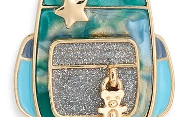 Leith Backpack Drop Earrings In White Multi- Gold
