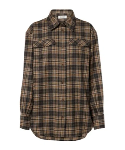 Rohe Check-patterned Pocket Shirt In Brown