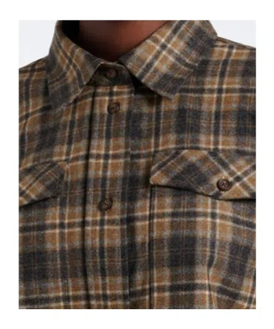 Rohe Check-patterned Pocket Shirt In Brown