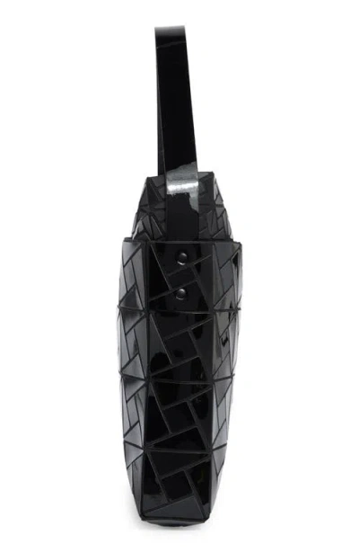 Patrizia Luca Double Layer Box Pattern Shoulder Bag In Black/ Black