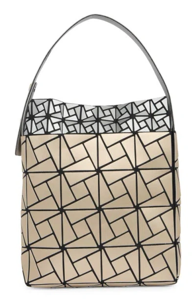 Patrizia Luca Double Layer Box Pattern Shoulder Bag In Gold/ Silver
