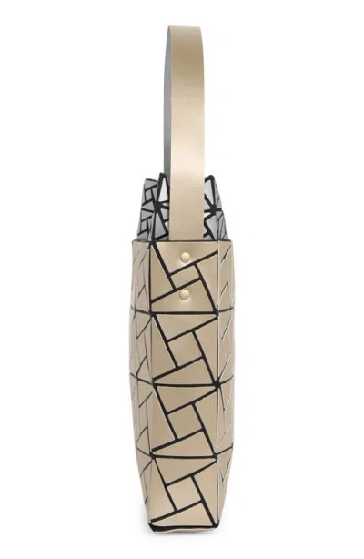 Patrizia Luca Double Layer Box Pattern Shoulder Bag In Gold/ Silver