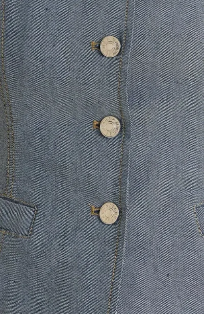 Freemarket Solid Vest In Light Indigo