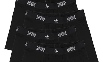 Original Penguin Assorted 4-pack Boxer Briefs In Black