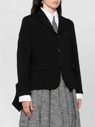 Comme Comme Tailored Jacket Single Breasted Notch Lapel In Black