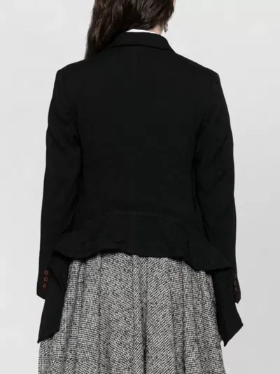 Comme Comme Tailored Jacket Single Breasted Notch Lapel In Black