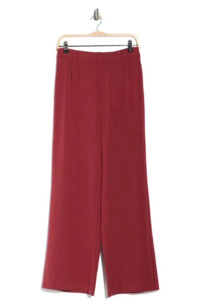 Leith Wide Leg Pants In Red Ruby