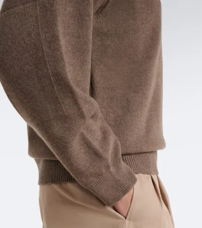 Jil Sander Wool-blend Sweater In Brown