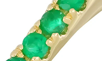Bony Levy El Mar 18k Gold Gemstone Stackable Ring In 18k Yellow Gold/ Emerald