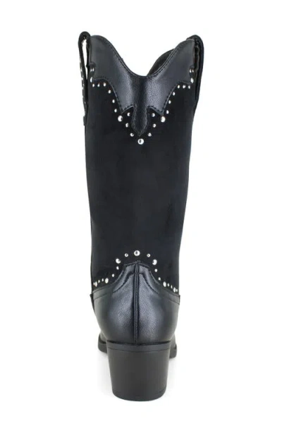 Unionbay Devon Studded Western Boot In Black