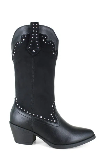 Unionbay Devon Studded Western Boot In Black