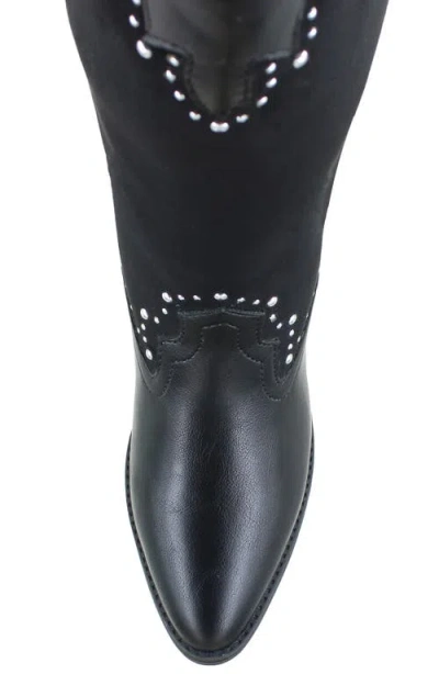 Unionbay Devon Studded Western Boot In Black
