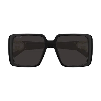 Gucci Oversized Plastic Square Sunglasses In ["grey"]