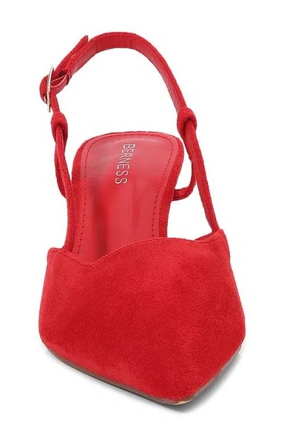 Berness Slingback Pump In Red