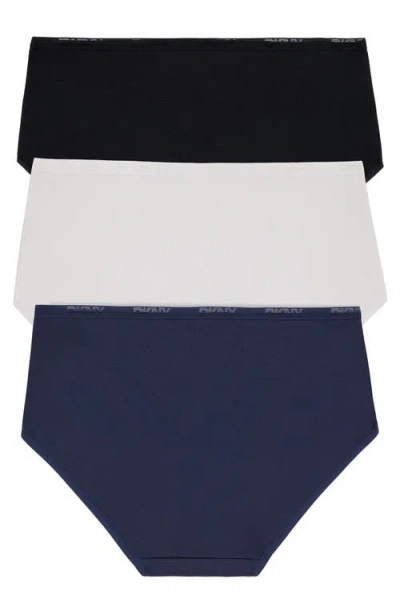 Dkny Cotton Blend Assorted 3-pack Briefs In Multi
