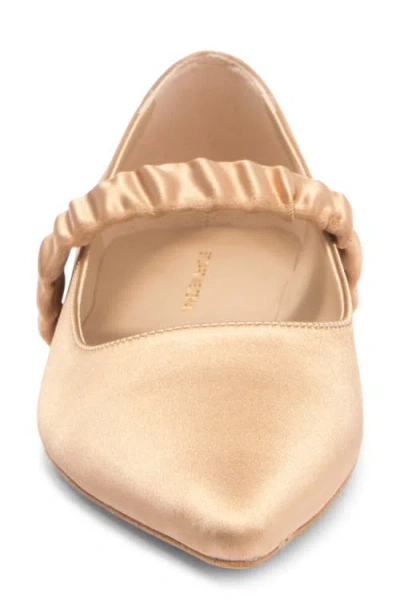Stuart Weitzman Maxine Ballet Flat In Gldn Beige