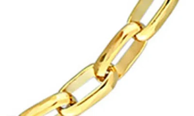 Delmar Rectangular Rolo Chain Necklace In Gold