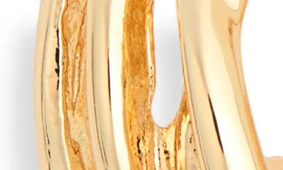 Leith Split Hoop Earring Set In Gold