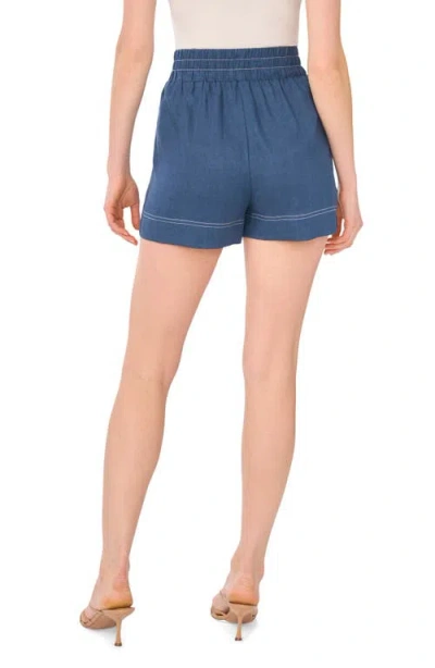 Halogen ® Contrast Stitch Pull-on Shorts In Denim Hthr
