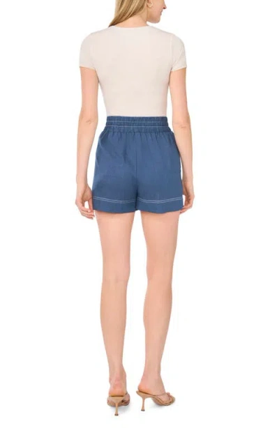 Halogen ® Contrast Stitch Pull-on Shorts In Denim Hthr
