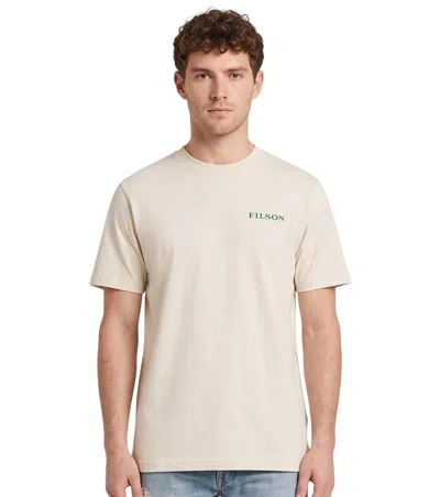 Filson Off White Regular T-shirt In Neutral